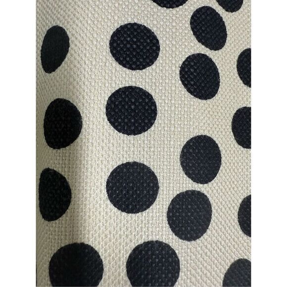 J. Crew Dress Black & Cream Classic Polka Dot Sheath Dress Size 6 Cotton Blend - Picture 2 of 10